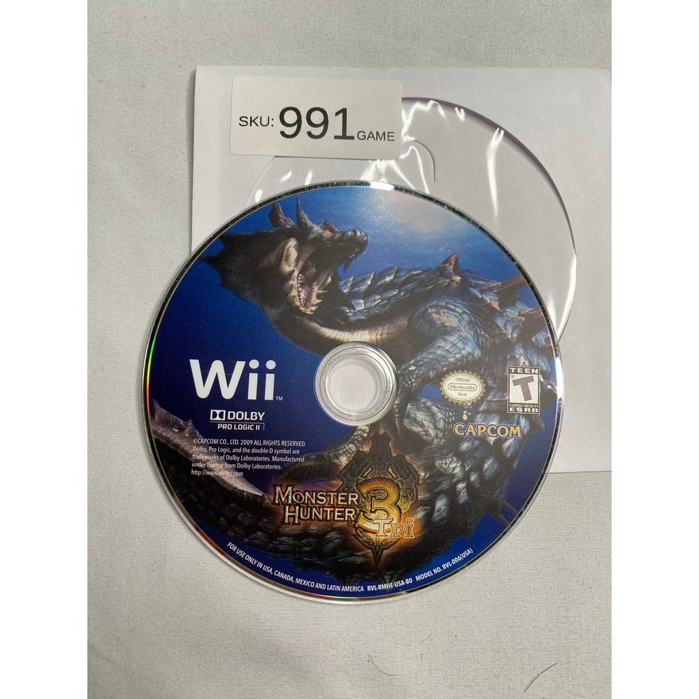 Monster Hunter 3 Tri Nintendo Wii